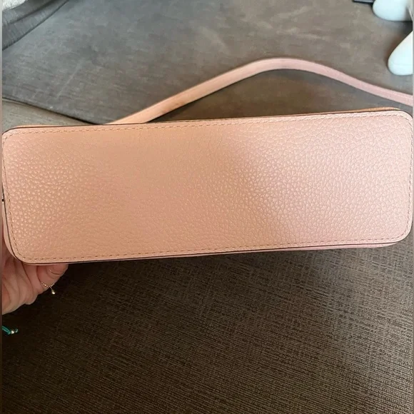 NEW KATE SPADE Leather Blush Pink Southport Ave Hanna Crossbody Bag zip closure - Picture 5 of 11